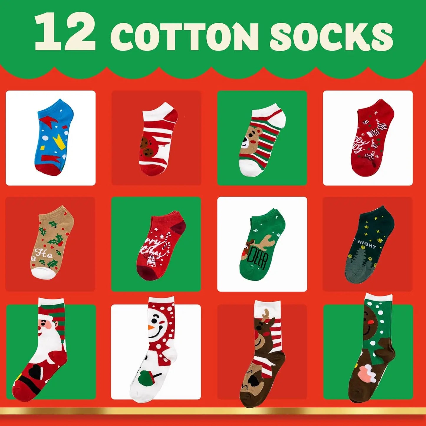 12 Days of Cozy Christmas Socks™
