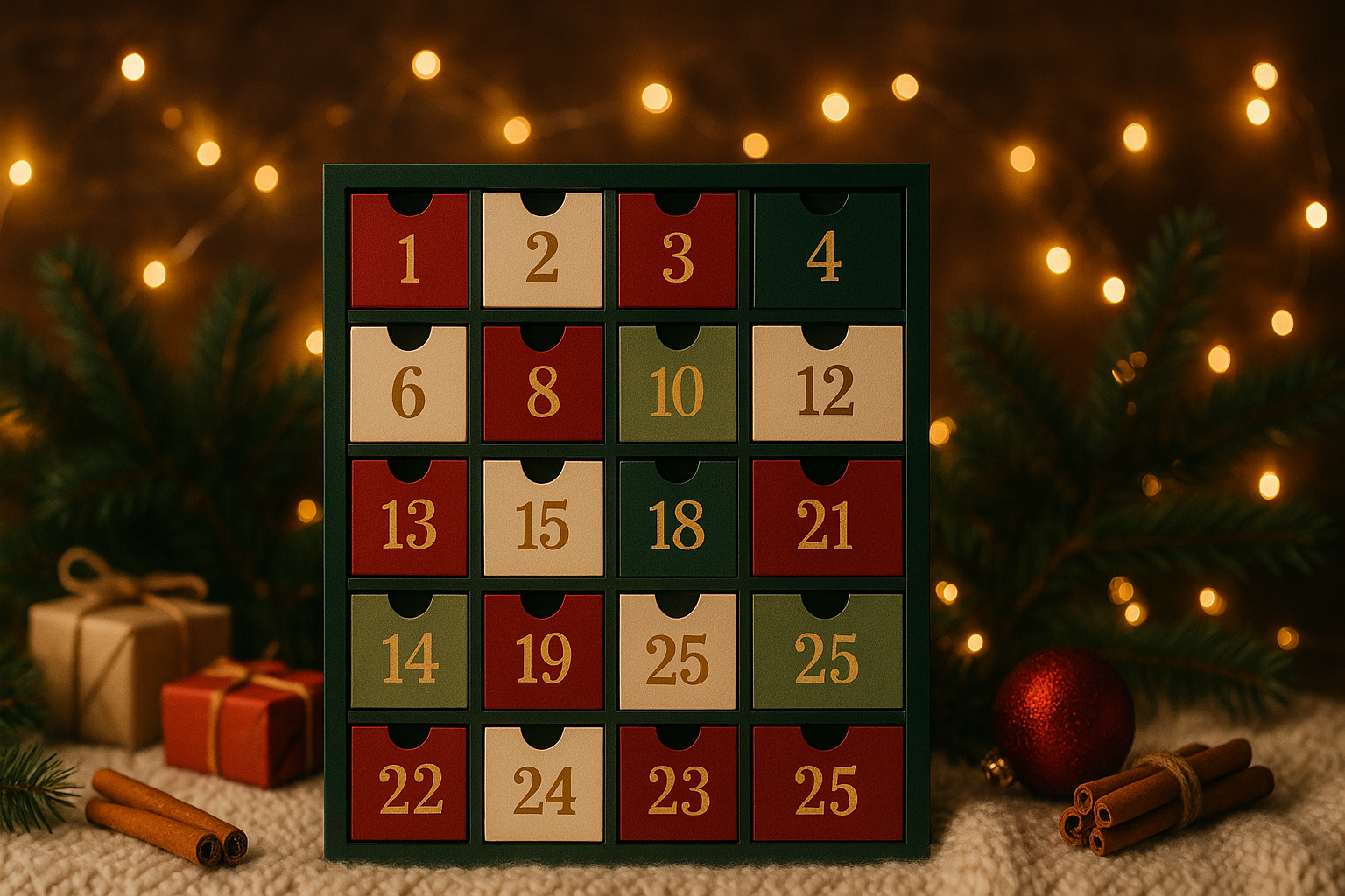 cozy calendar website banner for advent calendars